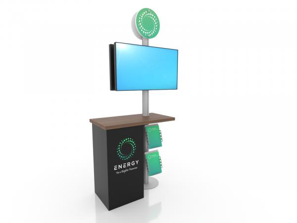 MOD-1226DS -- Double-sided Trade Show Monitor Stand -- Image 1 